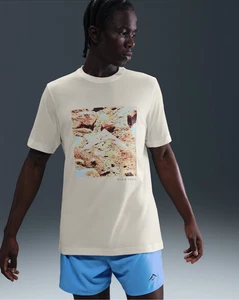 Nike Uomo Dri-FIT Trail Running T-Shirt Sail HV4148-133 (Taglia Large) - Foto 1 di 6