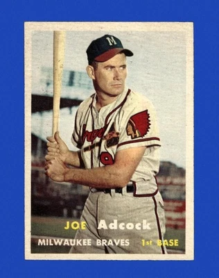 1957 Topps Set-Break #117 Joe Adcock EX-EXMINT *GMCARDS* - Image 1 of 2