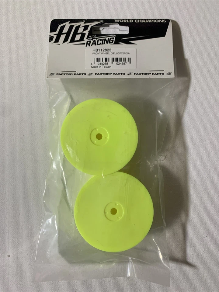 Ruedas delanteras HB Racing 12 mm hexagonales amarillas HB112825 NUEVAS Foto 1 de 3