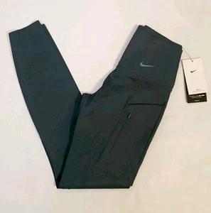 New/ Tags Nike Go Firm Support High Waisted Cropped Leggings Womens  XS Green - Picture 1 of 15