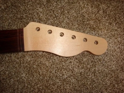 TELE Telecaster Guitar NECK Quartersawn Maple & Rosewood Board 21f Musikraft - Image 1 of 4