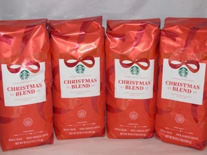 Starbucks - Café en grano entero - Mezcla de Navidad - 16 oz - BB 5/5/2026 - Lote de 4 - Imagen 1 de 5