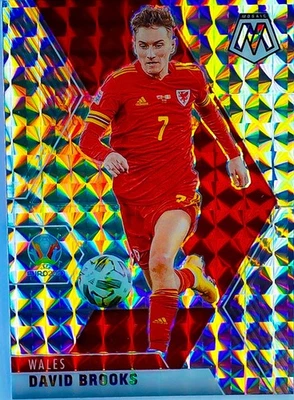 2021 Panini Mosaic UEFA Euro 2020 - David Brooks #195 Silver Mosaic Prizm - Image 1 of 2