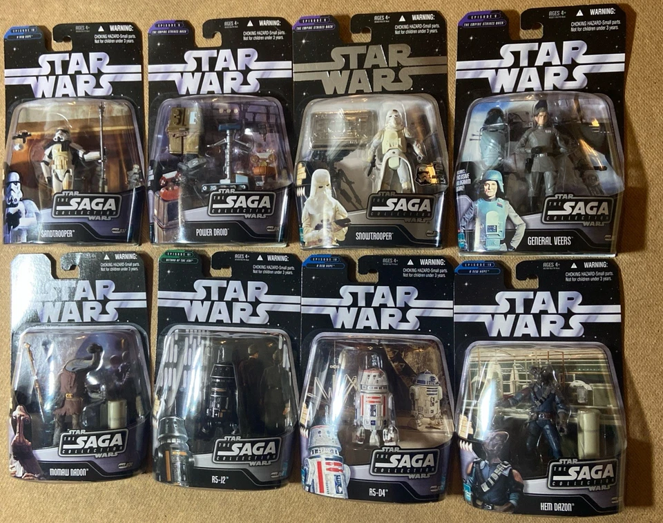 LOTE de 8 figuras de la colección Star Wars The Saga incluyendo raro Hem Dazon 2006 nuevo Foto 1 de 4