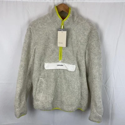 Icebreaker RealFleece Merino Wool High Pile 1/2 Zip Pullover Jacket Ecru M - Image 1 of 4