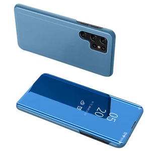 Etui Clear View Case do Samsung S24 Ultra z klapką - niebieskie - Zdjęcie 1 z 7