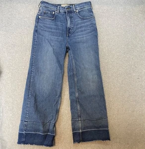 Everlane 28R The Way High Sailor Jeans zweifarbig blau Damen weites Bein - Bild 1 von 11