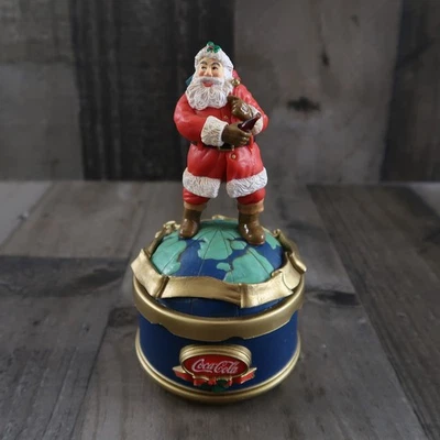 1993 Coca Cola Santa Claus Music Box WORKS! Musical Christmas Vintage 90s - Image 1 of 4
