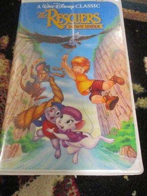 The Rescuers Down Under Black Diamond VHS Clamshell 1991, 142 - Image 1 of 3