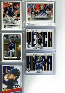 2022 Topps Baseball Series 1 & 2 Milwaukee Brewers Team Set (20) Base Cards ++ - Picture 1 of 4