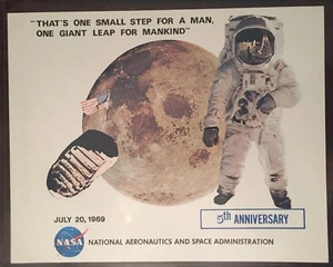 NASA Apolo 11 5to Aniversario Neil Armstrong Buzz Aldrin Collins 8" X 10" Foto - Imagen 1 de 7