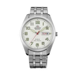 Rare Orient 3 Stars Automatic Luminous Hands SAB0C007W White Dial Made in Japan - Picture 1 of 7