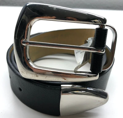 Steve Madden Belt Womens Sz M/L 34-36 Faux Leather Big Buckle 1 1/2" - Image 1 of 4