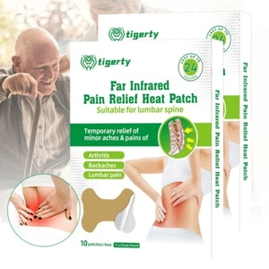 20PCS Natural Lumbar Patches, Warming Herbal Patches for Knee Joint Neck Lumbar - Picture 1 of 17