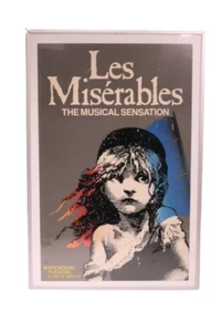 Les Miserables Theater Broadway Window Card Poster 14" x 22" 1980's - Picture 1 of 8