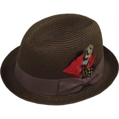 Sombrero Ala Lowrider Fedora Edición Whittier Imitación Milam Gris/Negro Foto 1 de 2