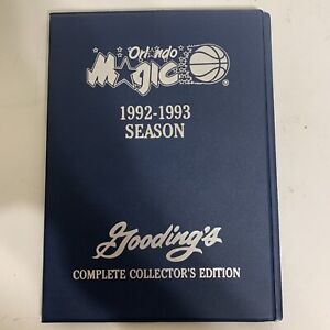 Orlando Magic Cards 1992-1993 Season Goodings Complete Collectors Edition