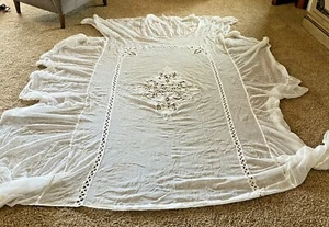 Antique twin bed French lace Cover - Picture 1 of 4