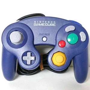Nintendo Gamecube GC Controller Pad Violet & Clear USED F/S JAPAN - Picture 1 of 4