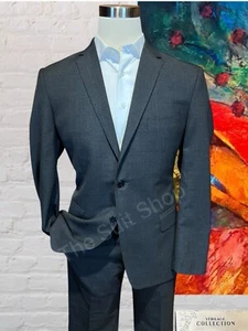 Versace Collection Suit 42R 35/30.5 Charcoal Gray Lightweight Designer Luxury - Picture 1 of 17