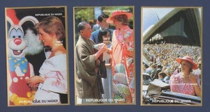 NIGER - Tre MNH S/S - Principessa Diana - 1997 --b - Foto 1 di 1