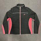 Nike Full Zip Jacket Womens Medium Lightweight Color Block Black Pink Vintage