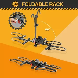 2 EBike Foldable Rack Carrier Hitch Rear Platform Max 70kg FOR Fat Tire - Picture 1 of 8
