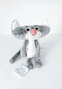 Peluche/Doudou Chaplapla Chat Gris Blanc 35cm L'école Des Loisirs - Moulin Roty - Picture 1 of 9