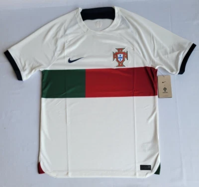 Mens Size M White Nike Portugal 2022/23 World Cup Away Soccer Jersey DN0691-133 - Image 1 of 3