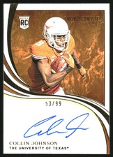 2020 Immaculate Collection Collegiate #125 Collin Johnson Autograph /99