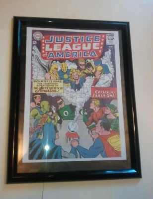 Плакат Justice League of America No 2 в РАМКЕ Society Crisis JLA 21 Майк Сековски - Изображение 1 из 4