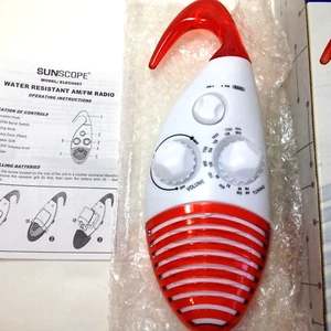 Home Shower Radio Water Resistant Shower AM FM New - Picture 1 of 6