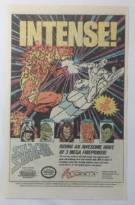 Pagina pubblicitaria videogioco Nintendo 1991 ~ SILVER SURFER - Foto 1 di 1