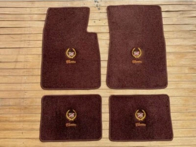 Для Cadillac Deville Coupe Conv. Напольные коврики с жесткой крышей коричневые 4 шт 1965-1970 - Изображение 1 из 3