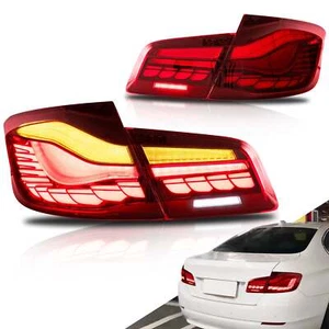 OLED GTS Rückleuchten für 2011–2017 BMW 5er F10 F18 M5 Rot Bremsleuchten E-Mark - Bild 1 von 13