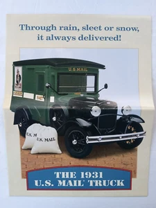 DANBURY MINT 1931 U.S. MAIL TRUCK Prospekt NUR PAPIERE KEIN LKW! Lesen - Bild 1 von 24