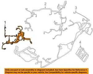 FORD OEM 2014 Fiesta Electrical Wiring Harness-Engine Harness D2BZ12A581D - Picture 1 of 2