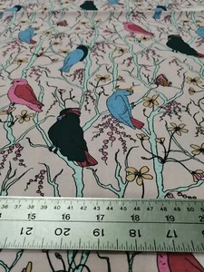 1 Fat Quarter Stoff "Kakadus, Pfirsiche und Birnen" von Kristina Hultkrantz... - Bild 1 von 1