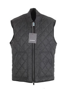 ZEGNA Gray Cashmere 14 Milmil 14 Vest Gilet Size 48 / 38R U.S. Jacket New Wit... - Picture 1 of 5