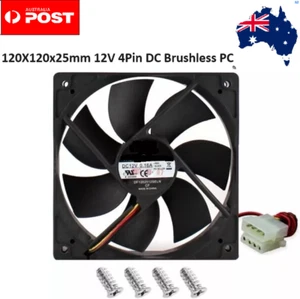 120X120x25mm 12V 4Pin DC Brushless PC Computer Case Cooling Fan - Picture 1 of 1