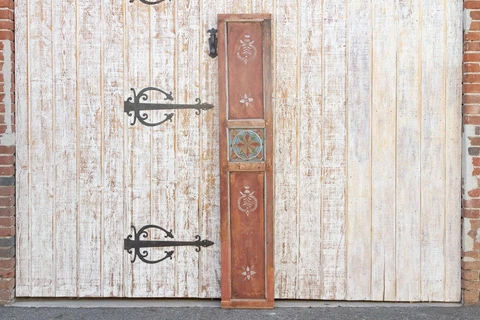 19th Century Javanese Painted Star Wall Panel Cover