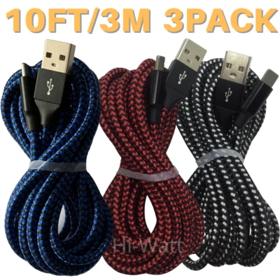 Cable de carga rápida de 10 pies de carga USB para iPhone 13 12 11 XS Max X XR 8 7 6 Foto 1 de 4