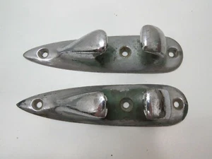 PAR 7+5/16 PULGADAS CROMADAS SOBRE BRONCE RETRO AMORTIGUADORES BARCO FAIRLEADS (D2C182B) - Imagen 1 de 8