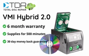 Reconditioned TDR VMI Hybrid 2 Disc Repair Machine - Fix CDs, DVDs, Xbox, PS3 - Photo 1/4