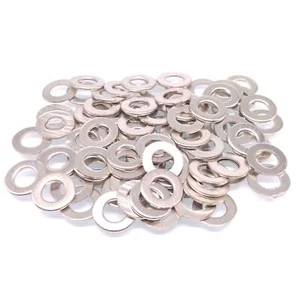 1000pcs M5 Zinc Plated Carbon Steel Flat Washers - Imagen 1 de 4