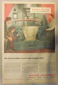 Chrysler Corporation Production Ad: 1949 from Newspaper Magazine. - Picture 1 of 1