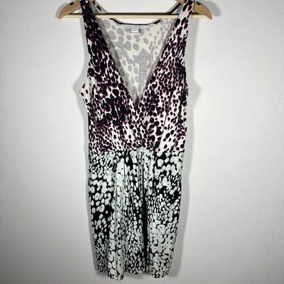 Vestido Diane von Furstenberg DVF 100 % seda sin mangas talla 6 estampado abstracto Foto 1 de 4