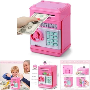 Elektronische Münzbank Sparschwein Geldautomat Mini Spardose Kinder 3-12 Jahre Jungen Mädchen - Bild 1 von 6