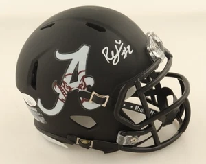 Ryan Williams Signed Alabama Crimson Tide Matte Black Speed Mini Helmet JSA - Picture 1 of 3