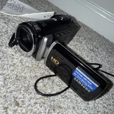 Samsung HMX-F90 Black Video Camcorder With Charger  and case Tested Working!  - Image 1 of 4